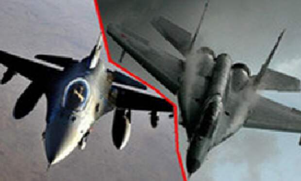 Воздушная дуэль или поединок МиГ-29 и F-16