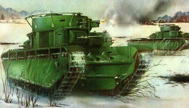 Тяжелый танк Т-35.