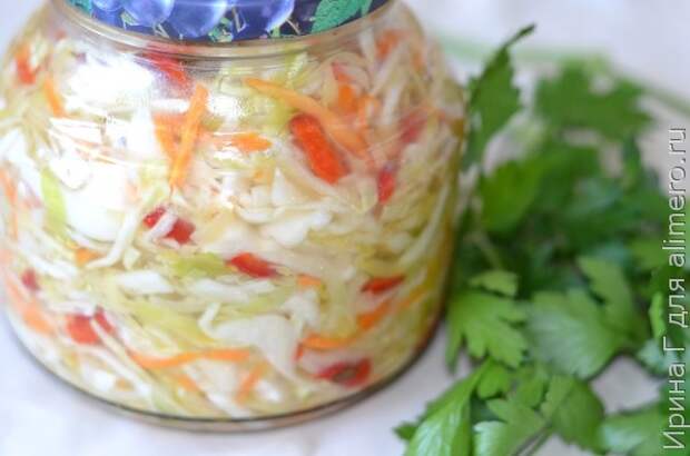 маринованная быстрая капуста маринованная быстрая капуста