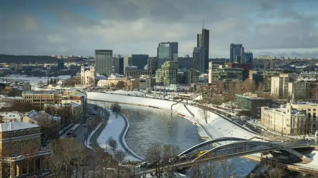 В Вильнюсе работники завода по производству удобрений устроили акцию протеста
