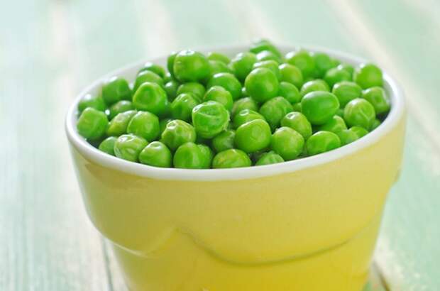 вегетарианские белковые продукты - зеленый горошек
