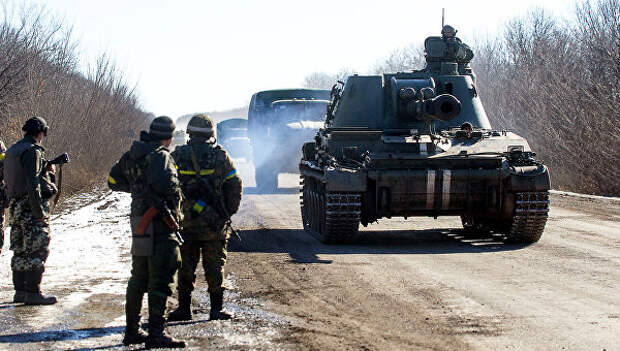 Украинские военные в Донецкой области