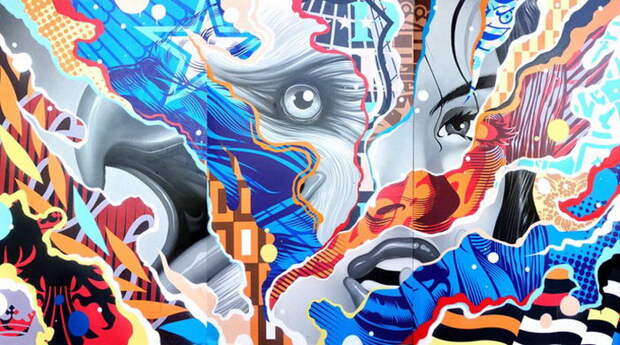 Яркие коллажи Tristan Eaton