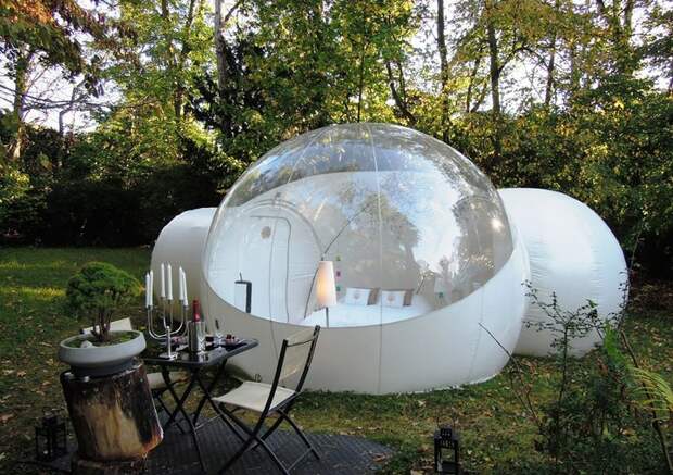 Прозрачный, надувной дом Bubble Tree (3)