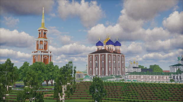 Рязанский кремль воссоздали в Minecraft за два месяца работы