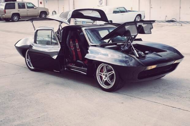 Corvette C2 со среднемоторной компоновкой Corvette C2 со среднемоторной компоновкой chevrolet, corvette, авто, среднемоторные авто