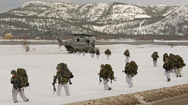 Солдаты НАТО оставили следы в Норвегии