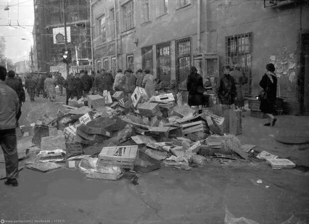 Прогулка по Москве 1994 года 90-е, история, москва, столица, улица