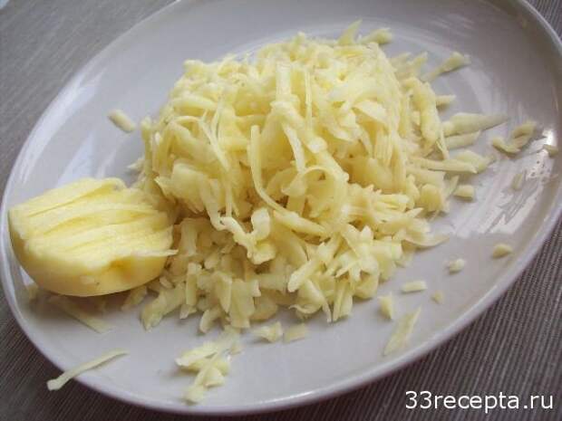 натираем картофель