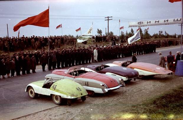 Советские гоночные автомобили начала 1950-х годов авто, газ, концепт, прототип, спортивные автомобили