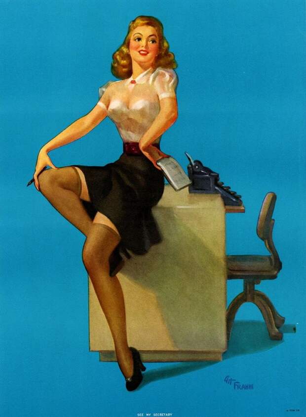 Красотки! Художник-иллюстратор Art Frahm (1907-1981)