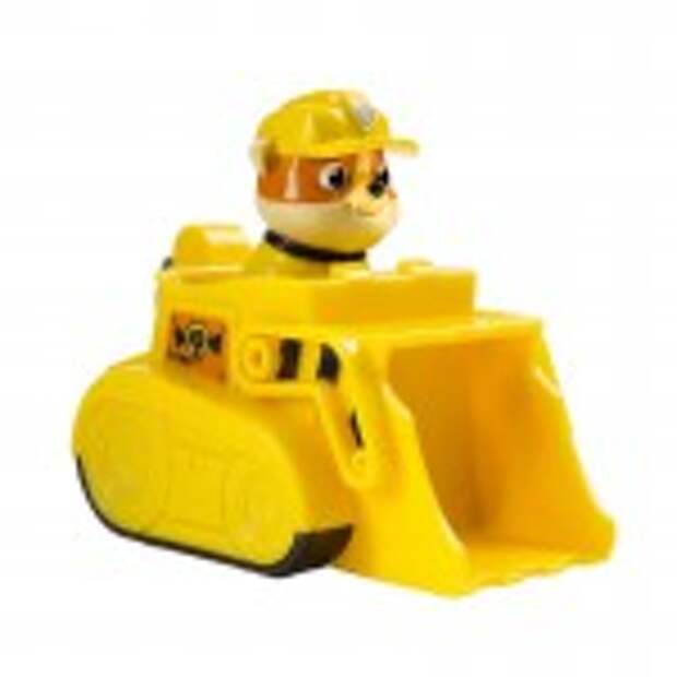 Маленькая машинка Paw Patrol и Спасатель Крепыш (бульдог)