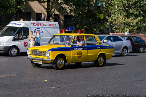 Старые автомобили ГИБДД Москвы гаи, гибдд, олдтаймер, полицейский автомобиль