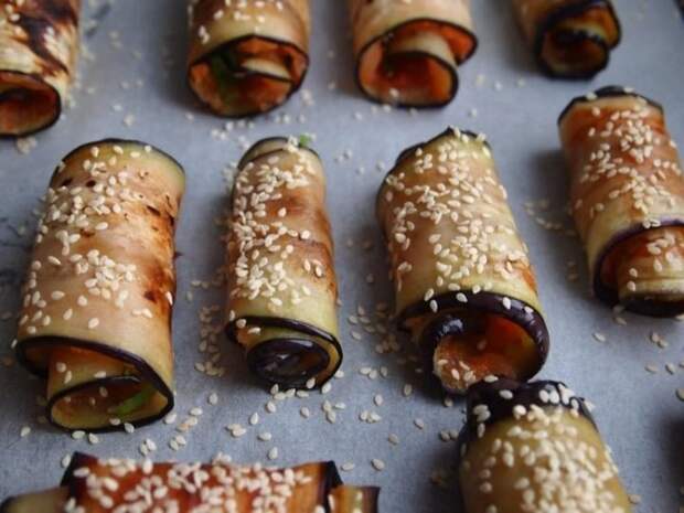 6 вкусных способов приготовить рулетики из баклажанов