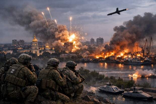 Массированные удары ВС РФ по Украине разрушили порты и цели в Киеве