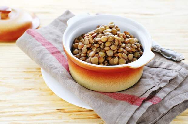 вегетарианские белковые продукты - чечевица