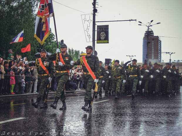 Парад победы в Донецке 9.05.2015.  день победы, донбасс, новоросия