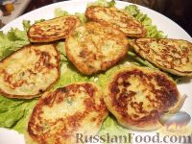 Фото к рецепту: Картофельные оладьи с кабачками