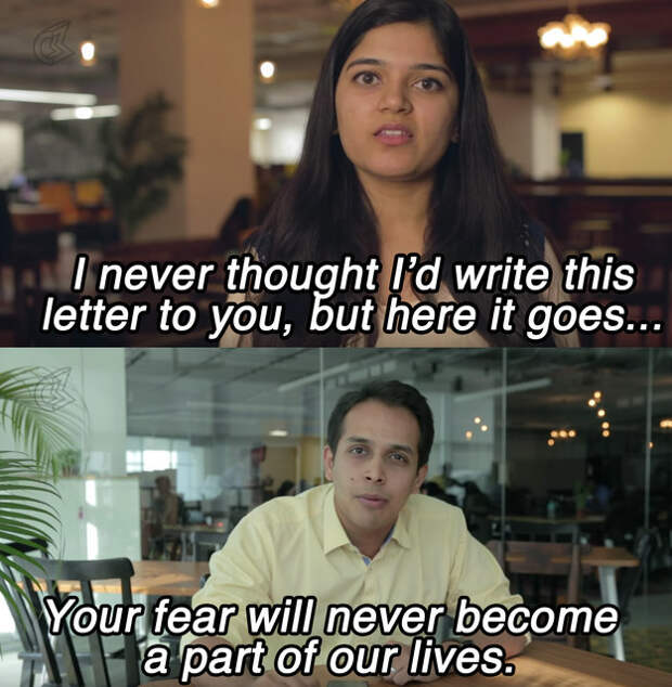 And in spoken word, they deliver a letter of peace...