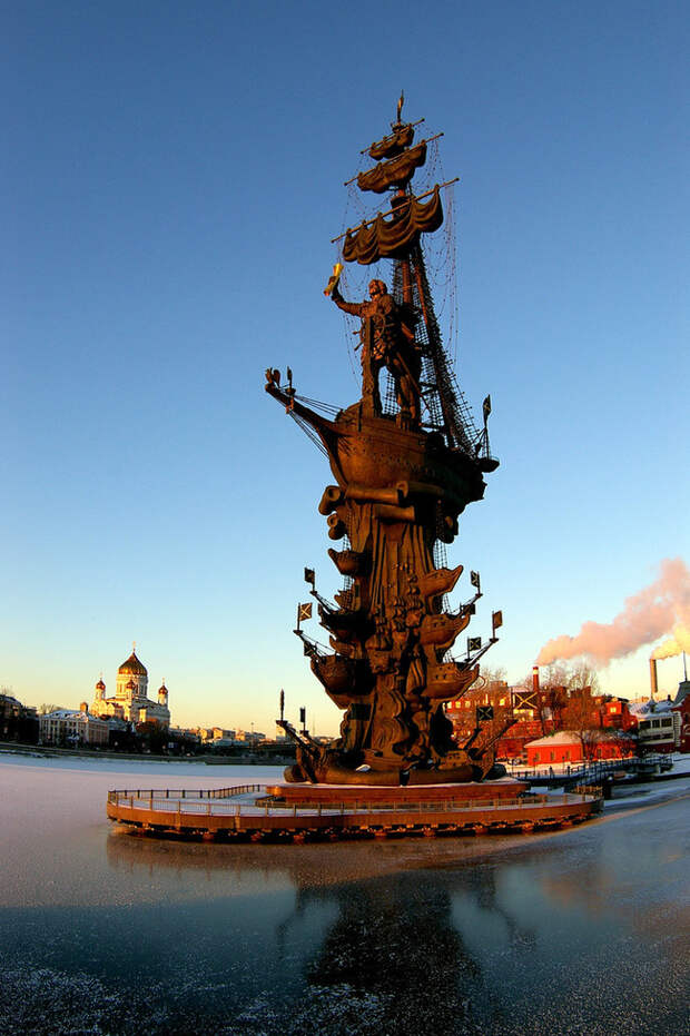 6. Памятник Петру I, Москва, Россия 6. Памятник Петру I, Москва, Россия высота, мир, статуя