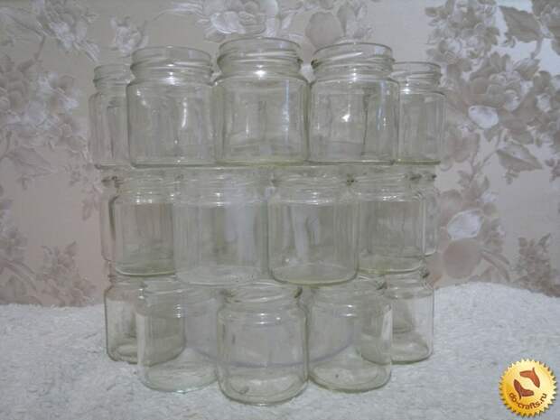 Подсвечник из банок 10