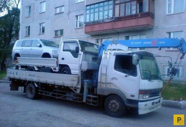 Смешные автомобильные приколы (40 фото)