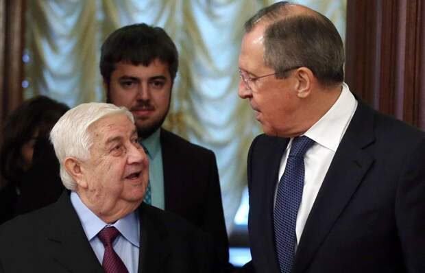Министр иностранных дел Сирии Валид Муаллем и министр иностранных дел РФ Сергей Лавров, 27 ноября
