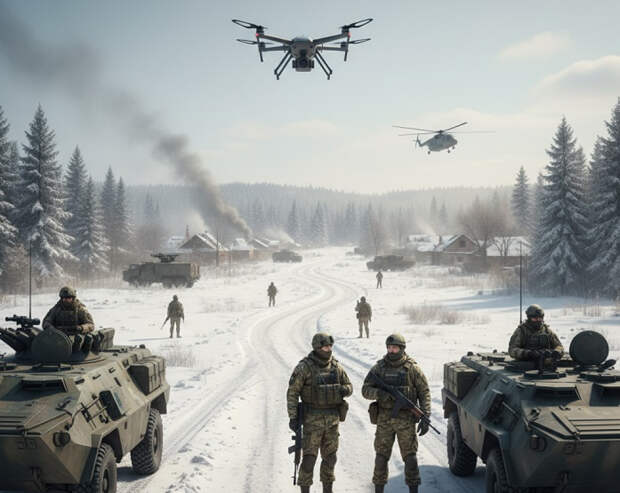 Купянск мерзнет и сдаётся: морозы сильнее наступления