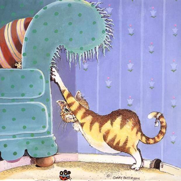 Коты-котики,теплые животики... Художник Гэри Паттерсон (Gary Patterson) (114 картинок)