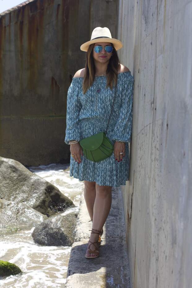 Off-Shoulder-Dress-n-Gladiators-Beach-Wall