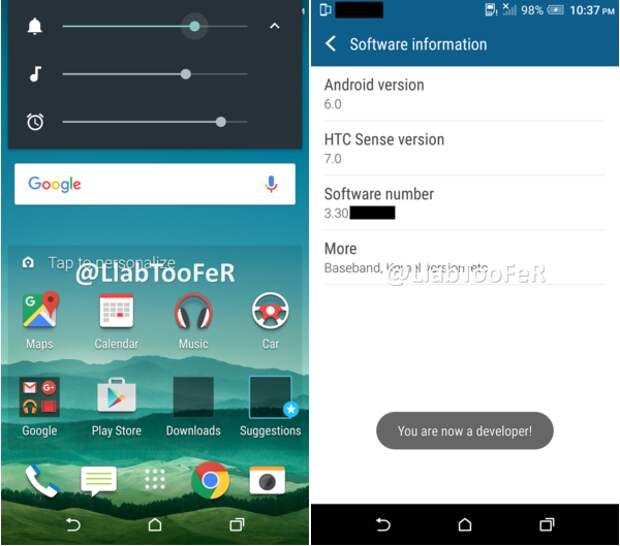 Android 6.0 для HTC One M9