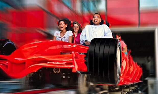 Парк "Ferrari World" (ОАЭ; Абу-Даби) Парк Феррари ОАЭ, авто