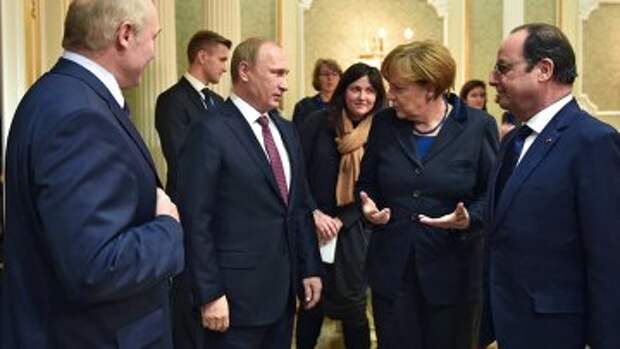 Переговоры лидеров России, Германии, Франции и Украины в Минске