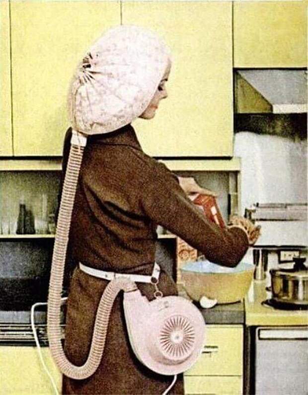 Портативный фен от General Electric. США. 1959 год