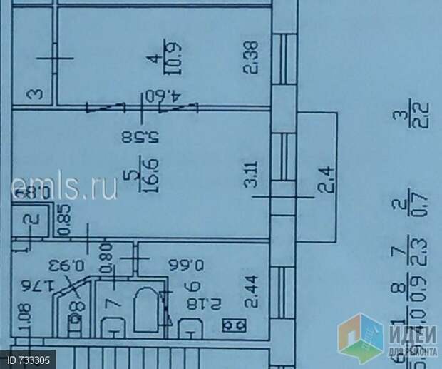Двухкомнатная хрущевка Двухкомнатная хрущевка
