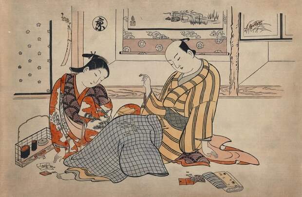 Как японок отучили от свободной любви и права на развод, чтобы сделать их почти европейками. Художник Окумура Масонобу.