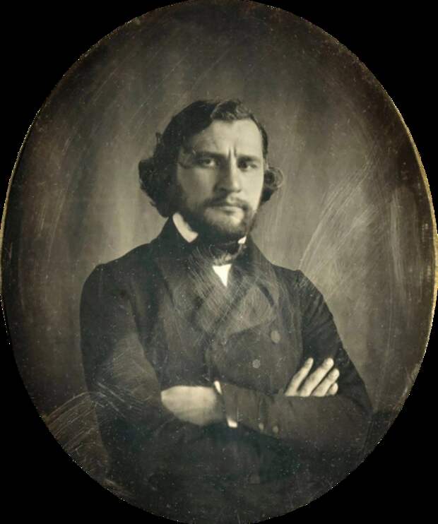 Портрет Тургенева. / дагеротип О. Биссона 1847-1850