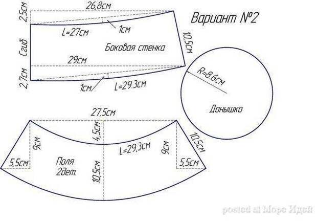 сшить шляпку выкройки2 (604x427, 86Kb)