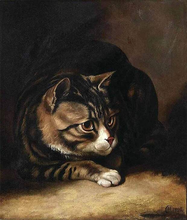 Художник Horatio Henry Couldery. Деревенские кошки совсем не такие, как живущие в неге коты городские