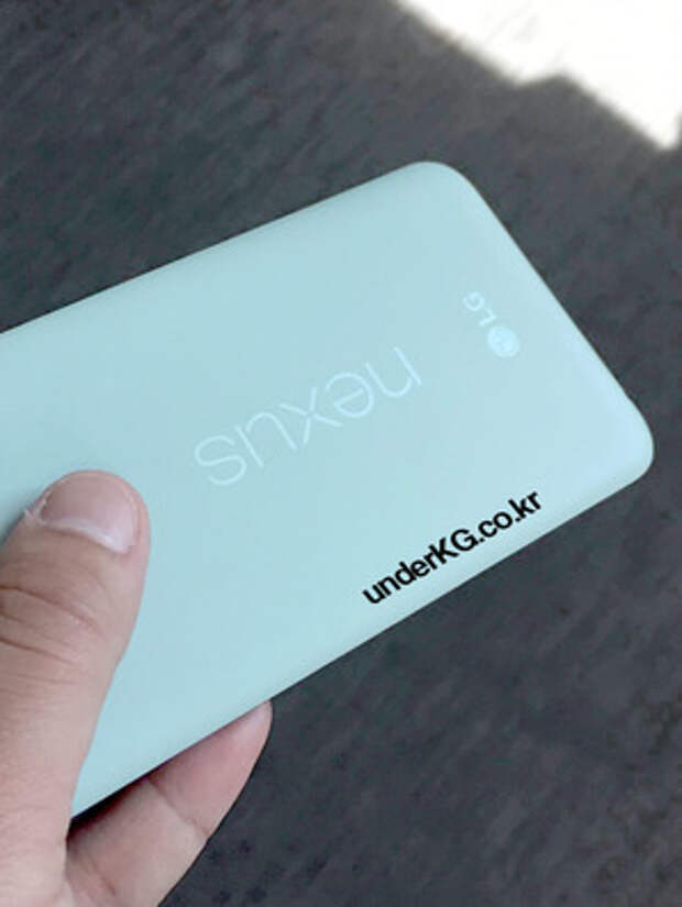 Тыльная часть мятного Nexus 5X