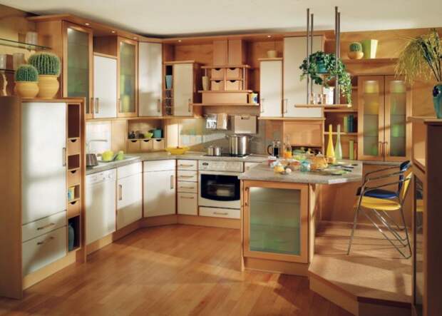 arresting ultramodern kitchen rooms classic decoration 1024x733 Дизайн фасадов кухонных шкафов 60 фото