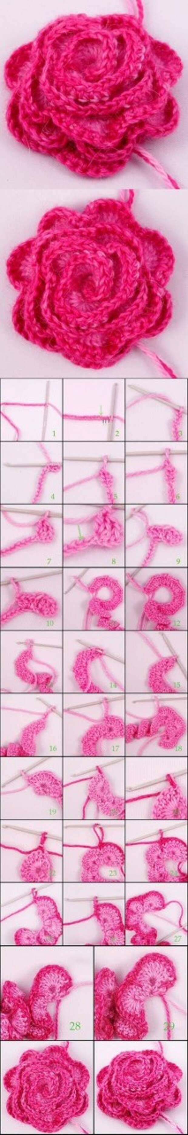 DIY Cute Crochet Flower: 