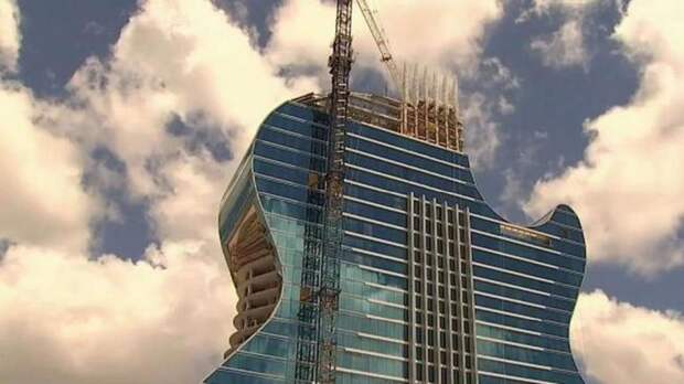 В Голливуде Hard Rock отроет первый в мире отель в форме гитары
