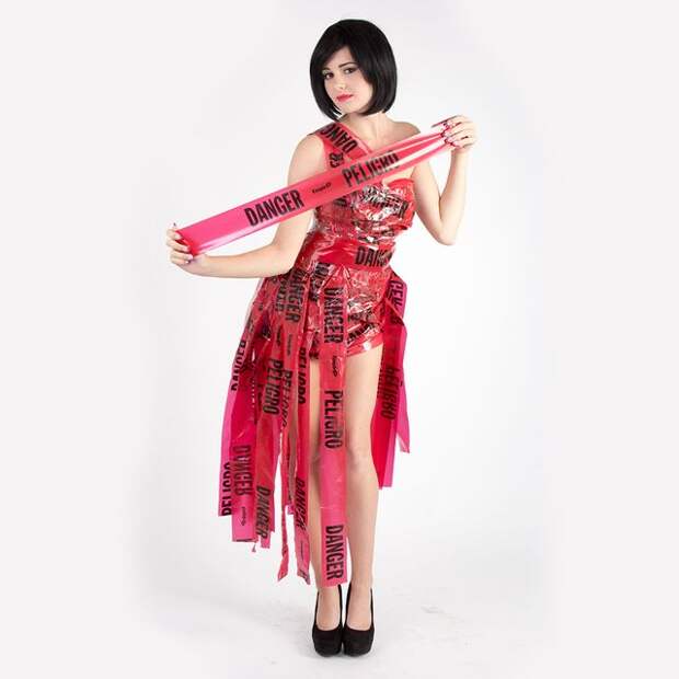 dangertapedress