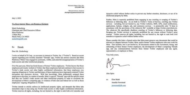 twitter lawsuit letter