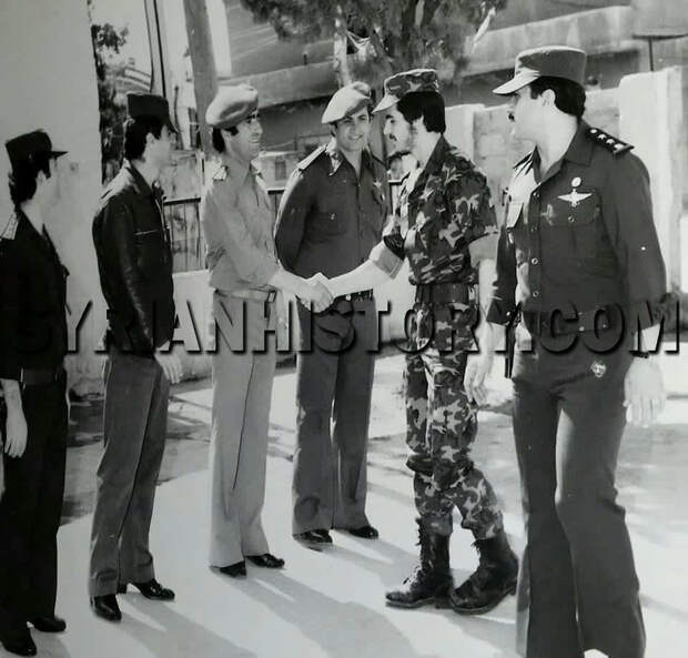 Basel al-Assad and Republican Guard Commander 1980.jpg