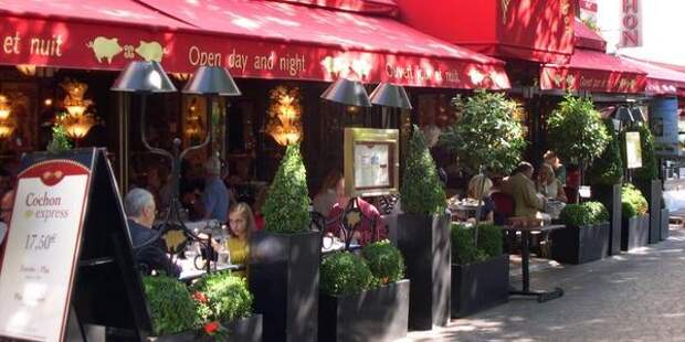Открытые уличные кафе Парижа