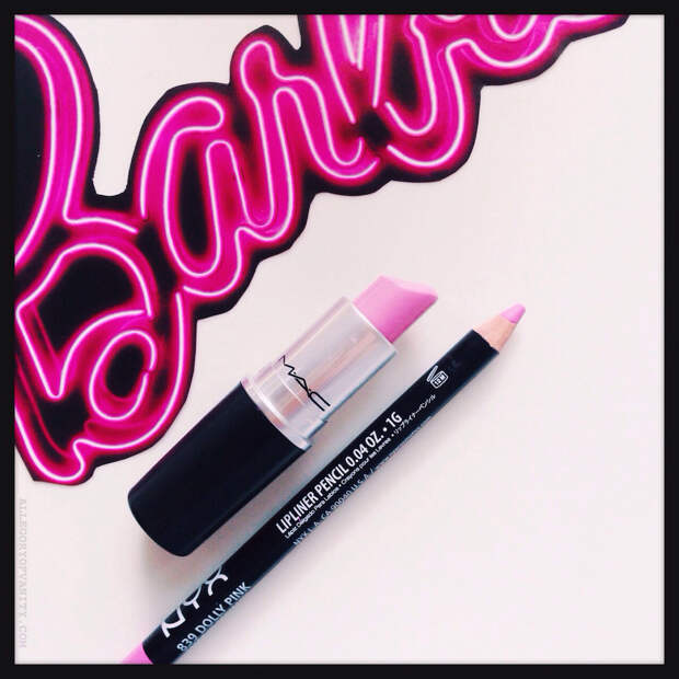 Barbie Lip Combo || MAC Saint Germain + NYX Dolly Pink || Allegory of Vanity