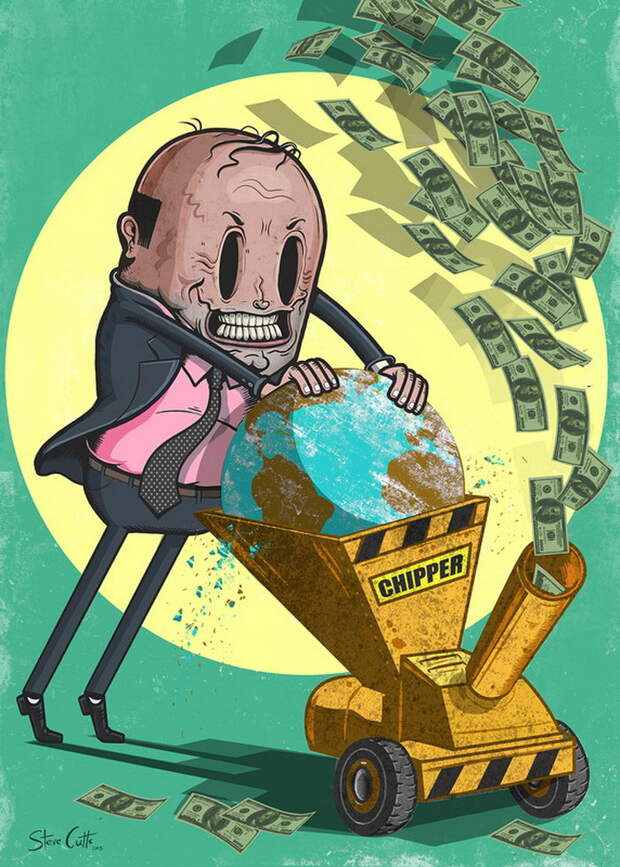 Сатирические иллюстрации Steve Cutts Сатирические иллюстрации Steve Cutts