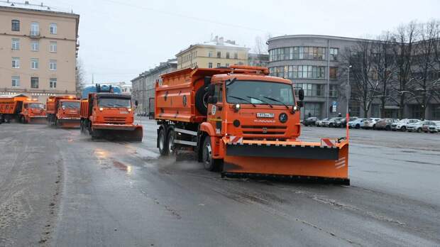 В Петербурге за сутки 270 единиц техники справились с выпавшим снегом